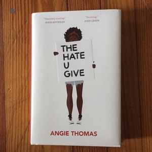 A new copy of Angie Thomas’ “The Hate U Give”!